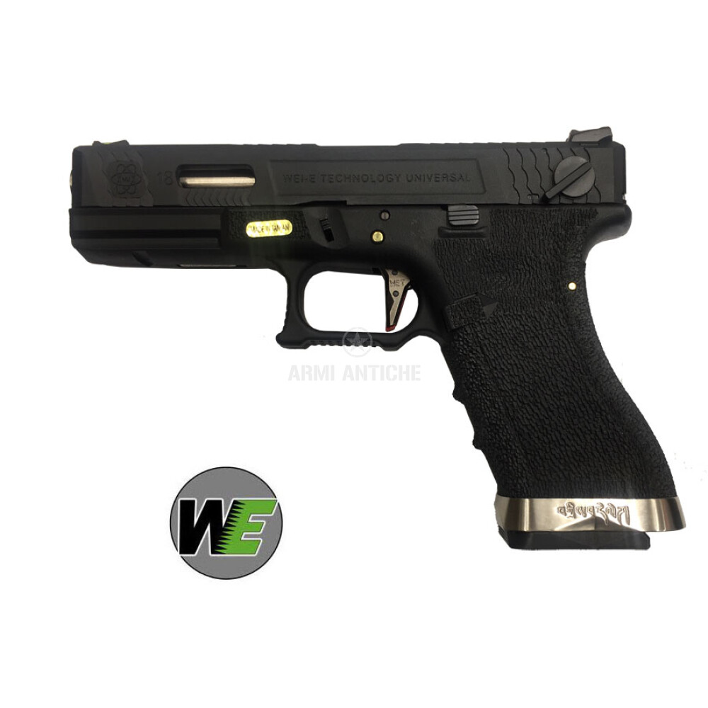 Pistola Softair a gas  Glock G18 WET Blowback FORCE Custom Silver/Gold WE
