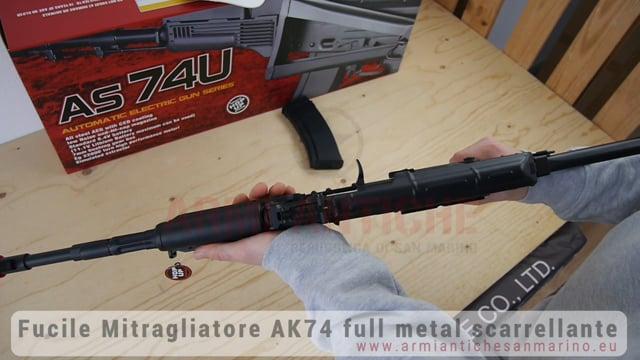 AK74 TACTICAL FULL METAL NERO (SCARELLANTE) JING GONG, Armi Softair, Mitra  softair, Mitra elettrici professionali, SERIE AK